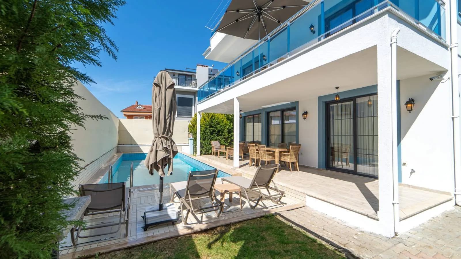 Fethiye Çiftlik'te Geniş Ailelere Uygun, Özel Havuzlu, Lüks Villa görsel 2