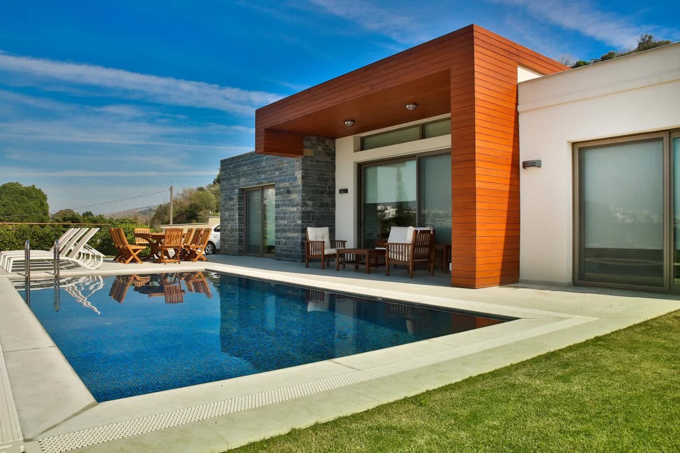 Muğla Bodrum'da Plaja Yakın, Özel Havuzlu, Modern Villa görsel 1