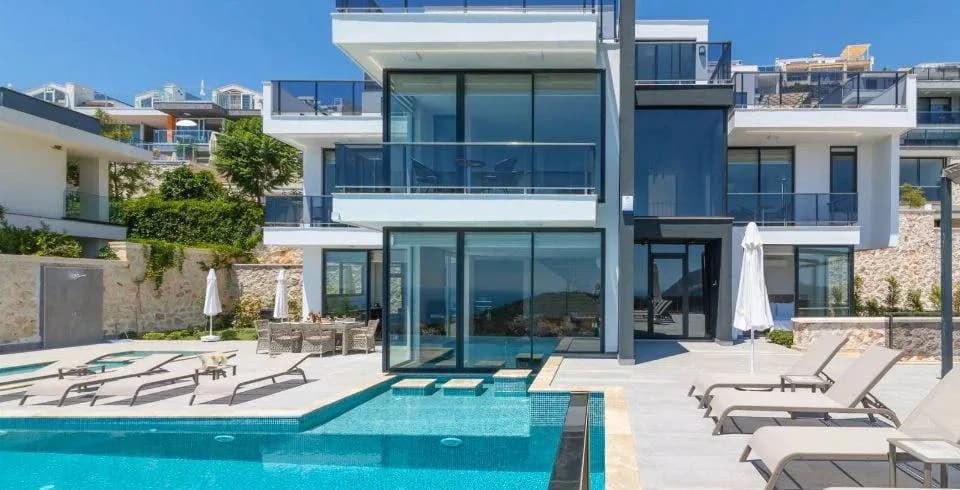 Kaş Kalkan'da Enfes Deniz Manzaralı, Sonsuzluk Havuzlu, Görkemli Villa görsel 1