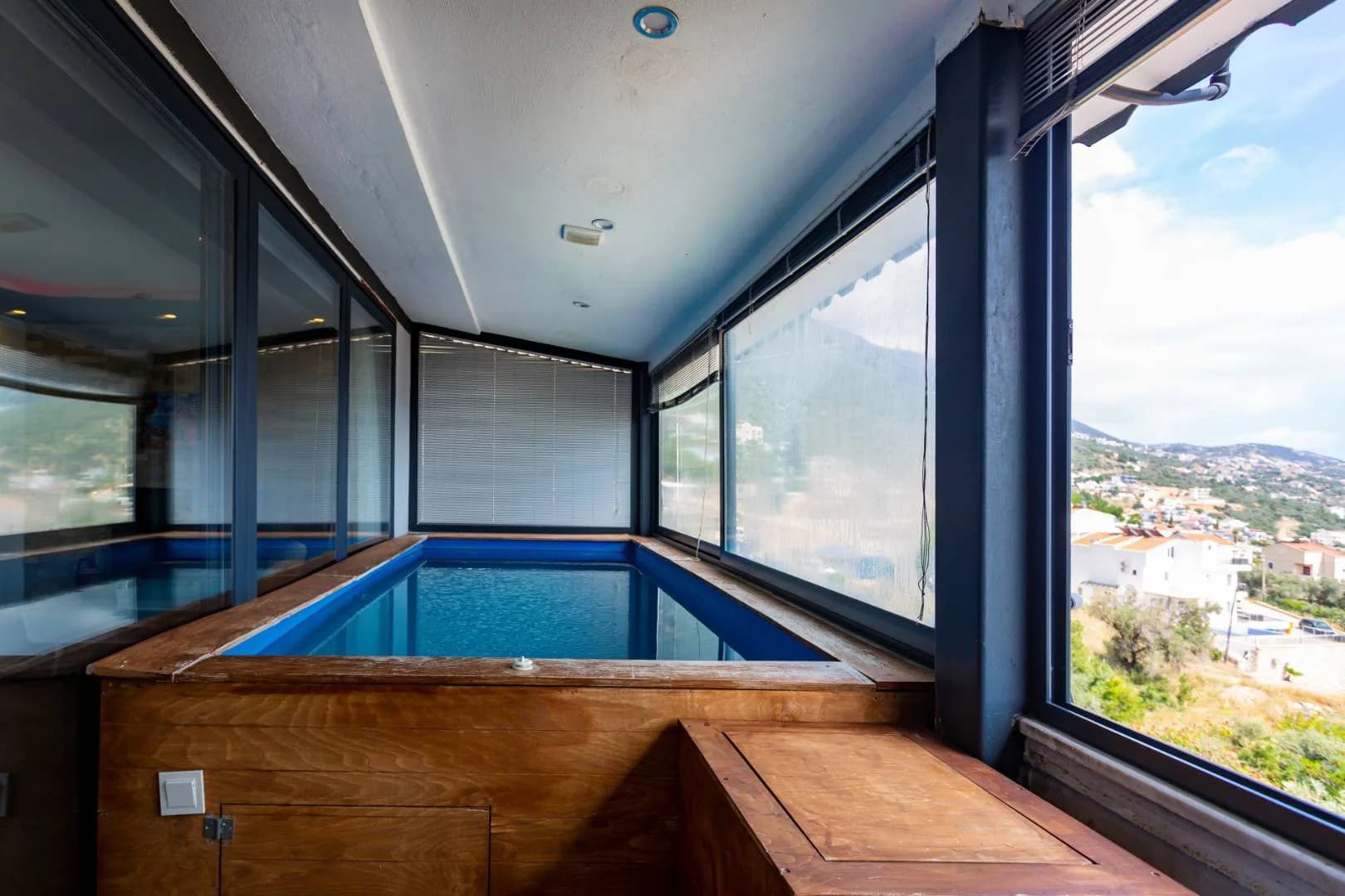 Kaş Kalkan'da Deniz Manzaralı, Serinleme Havuzlu, 2+1 Tatil Evi görsel 2