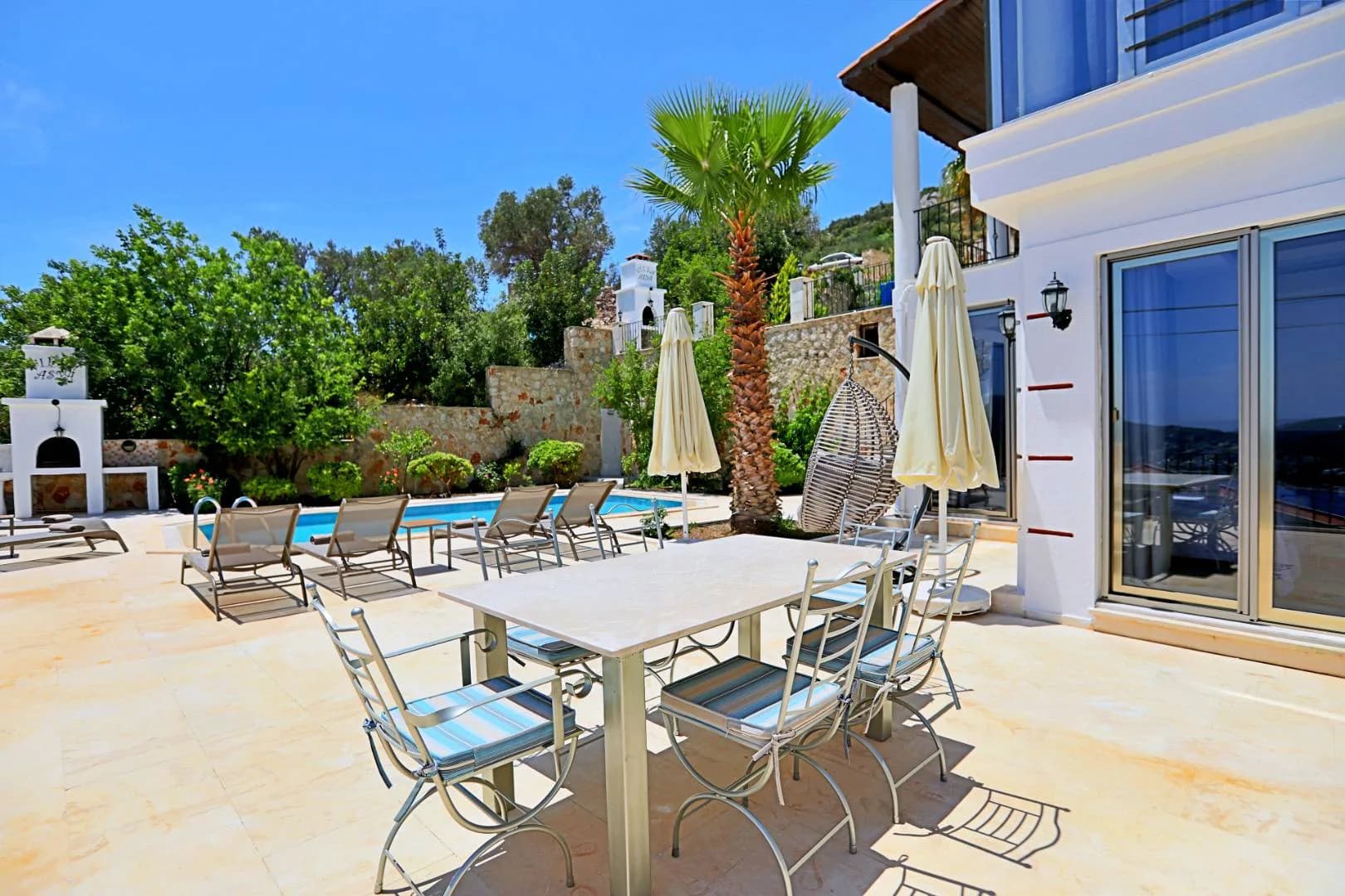 Kaş Kalkan'da Deniz ve Doğa Manzaralı, Özel Havuzlu, 6 Kişilik Villa görsel 3