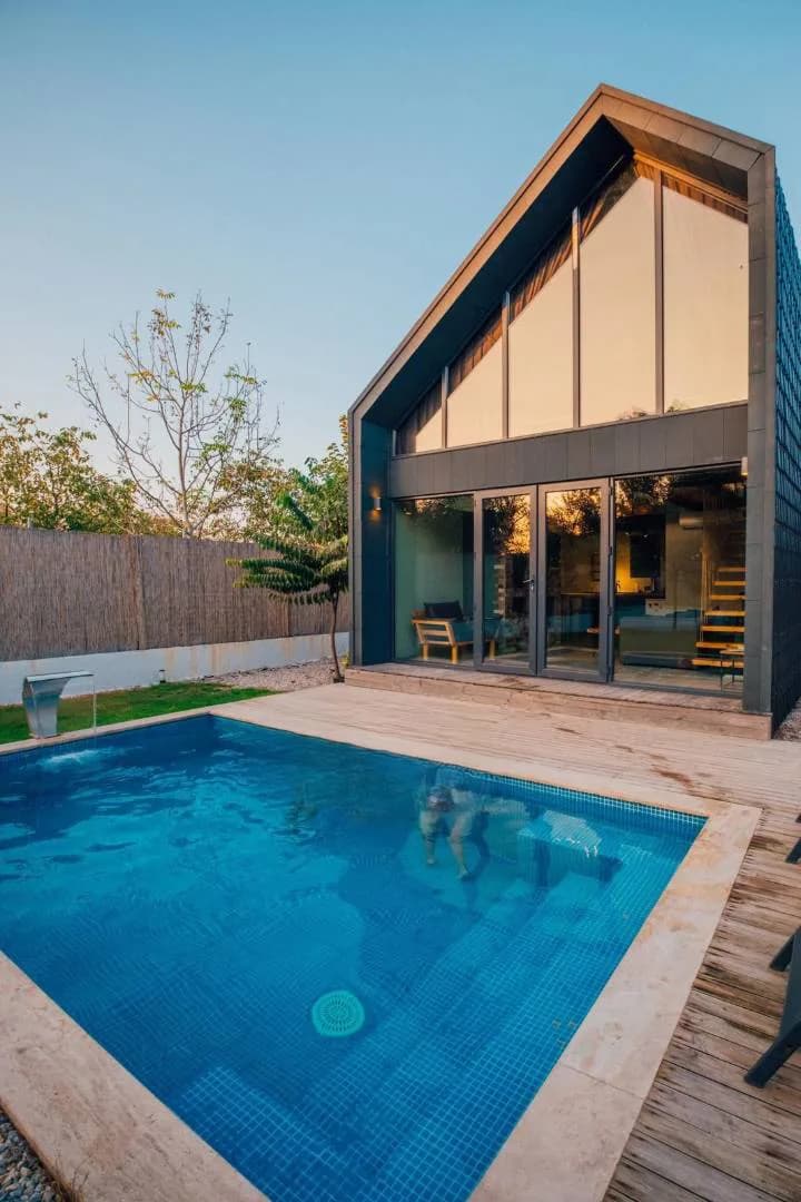 Sapanca Kurtköy'de Huzurlu Doğada, Özel Havuzlu, Modern Bungalov görsel 3
