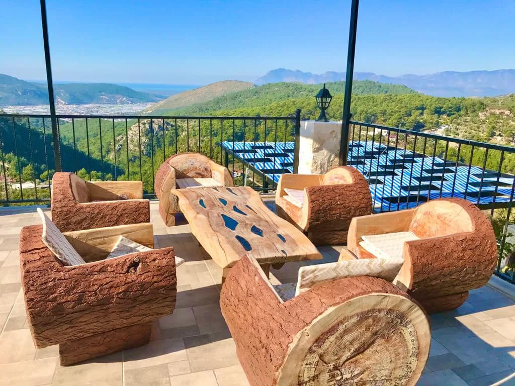 Kalkan Akbel'de Doğa İle İç İçe, Özel Havuzlu, Korunaklı Villa görsel 3