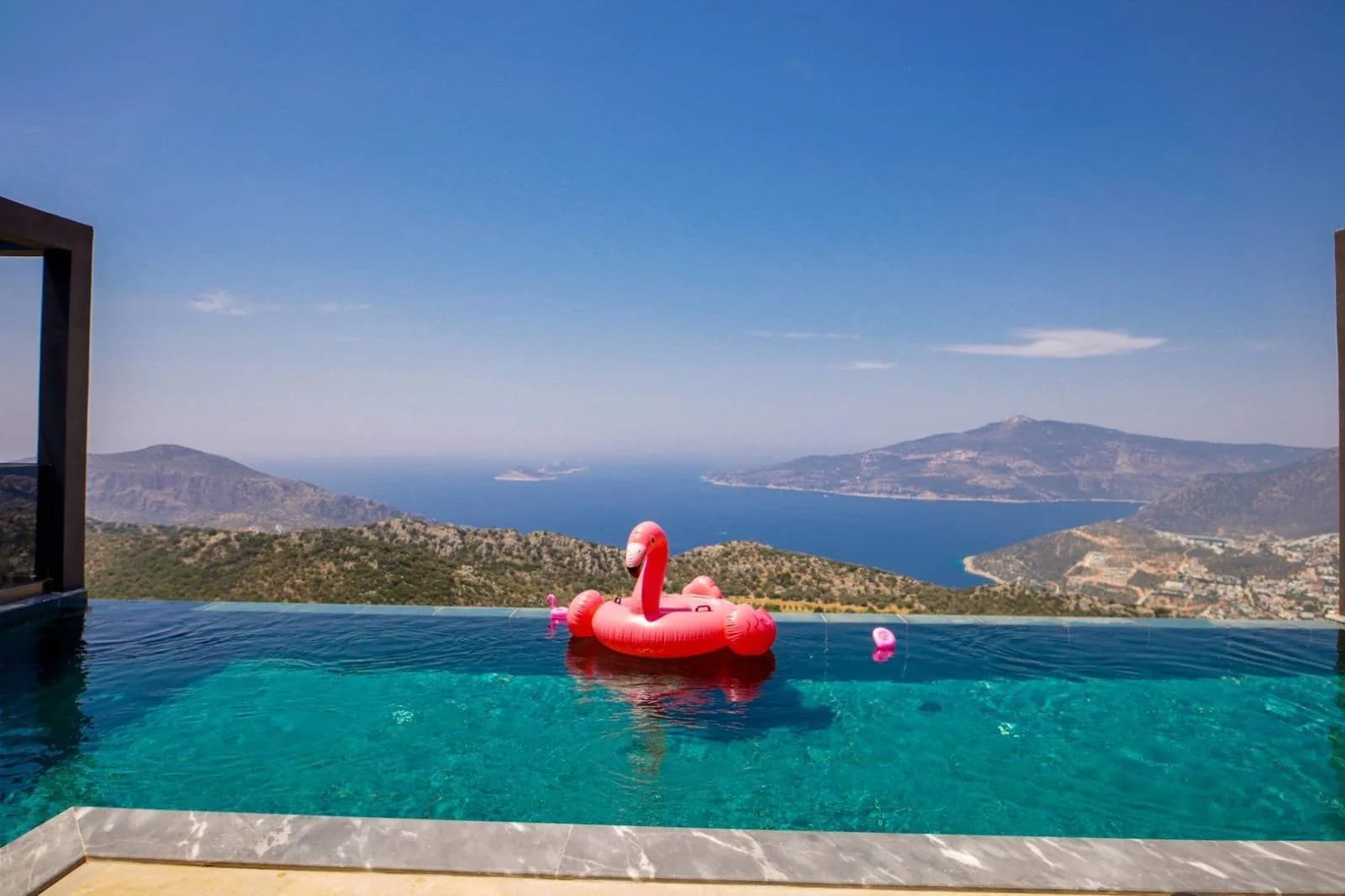 Kalkan Kördere'de Muhteşem Manzaralı, Özel Havuzlu, Saunalı Villa görsel 3