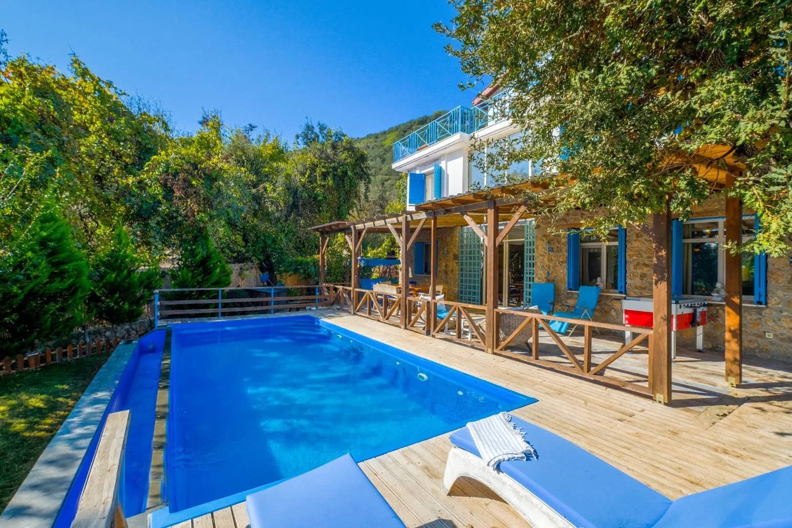 Fethiye Kayaköy'de Doğa Manzaralı, Özel Havuzlu, Kiralık Villa görsel 1