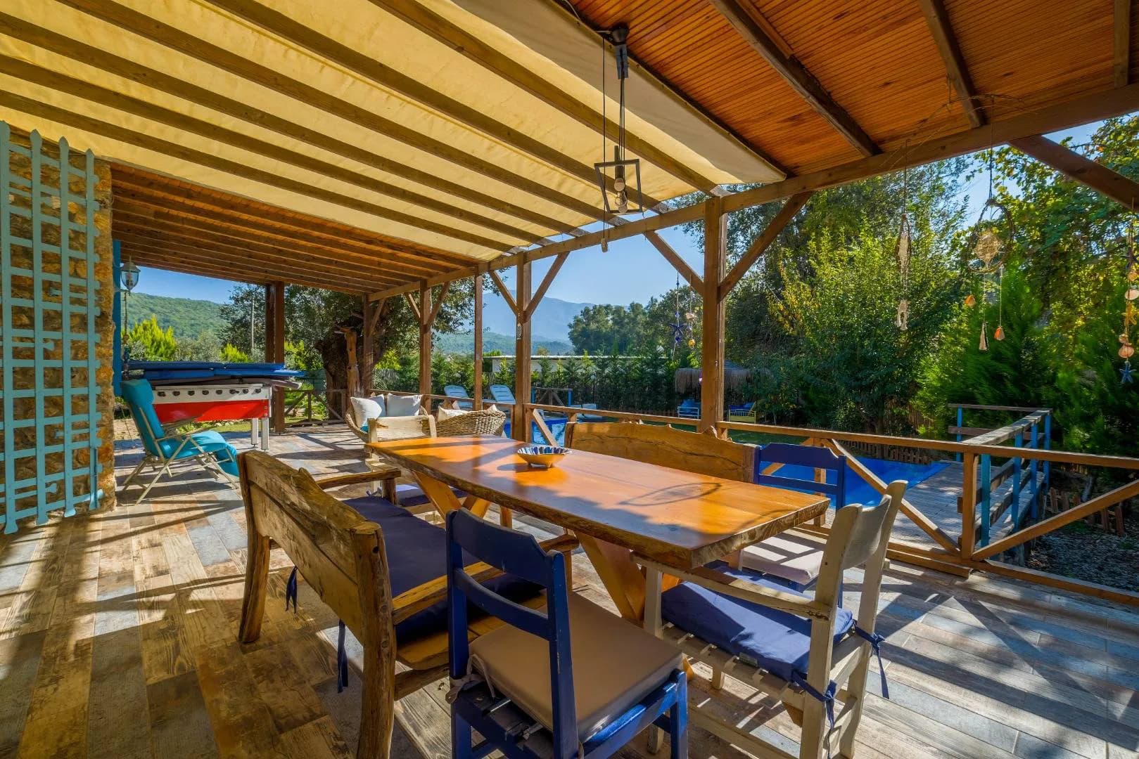 Fethiye Kayaköy'de Doğa Manzaralı, Özel Havuzlu, Kiralık Villa görsel 3