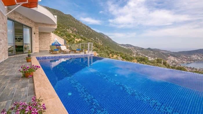 Kaş İslamlar'da Eşsiz Deniz Manzaralı, Özel Havuzlu, Jakuzili Villa görsel 1