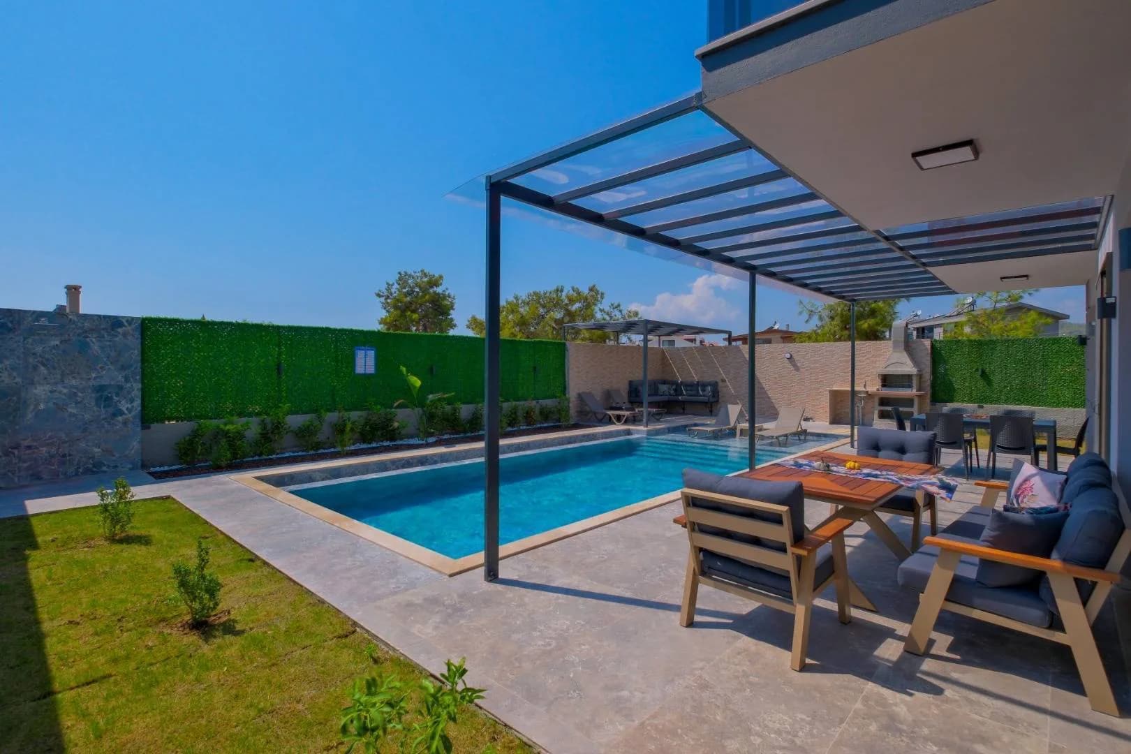 Fethiye Çiftlik'te Doğayla İç İçe, Özel Havuzlu, 4+1 Lüks Villa görsel 2