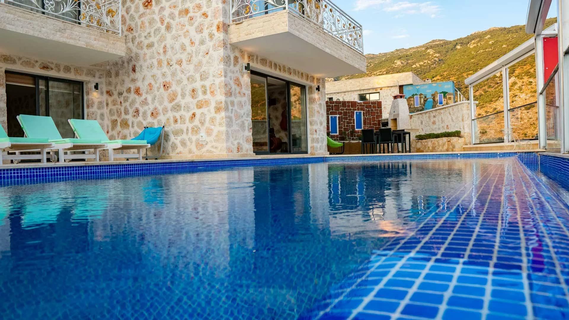 Kaş İslamlar'da Muhteşem Doğada, Özel Havuzlu, İkiz Villa görsel 1