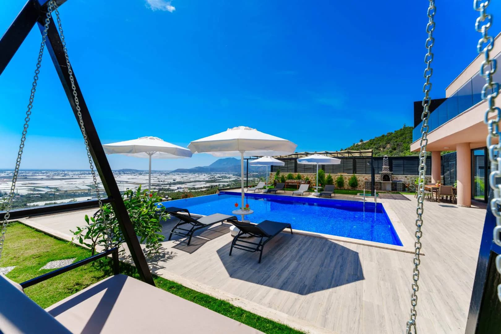 Kaş Çavdır'da Doğa İle İç İçe, Özel Havuzlu, Geniş Villa görsel 3