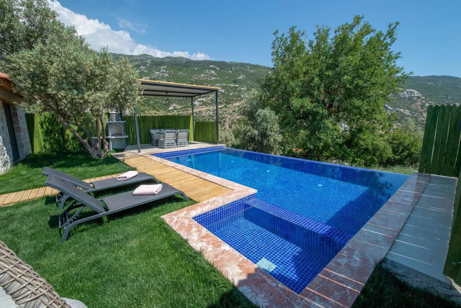 Kaş İslamlar'da Balayı Çiftlerine Uygun, Özel Havuzlu, Jakuzili Villa görsel 2