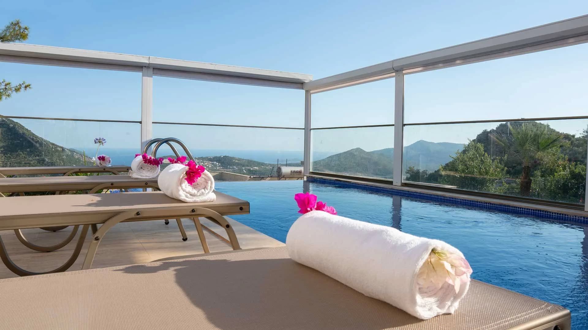 Kaş İslamlar'da Muhteşem Doğada, Kapalı Havuzlu, Kiralık Villa görsel 2
