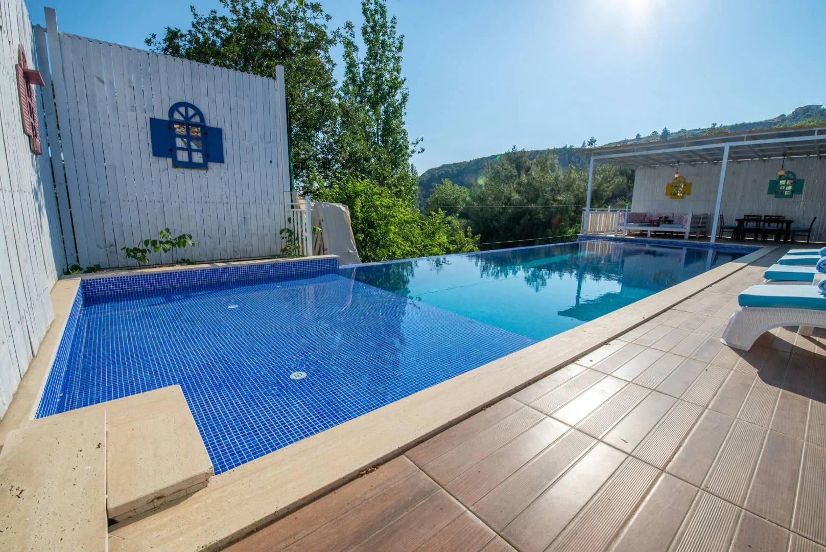 Kaş İslamlar'da Doğa Manzaralı, Özel Havuzlu, Tatil Villası görsel 3