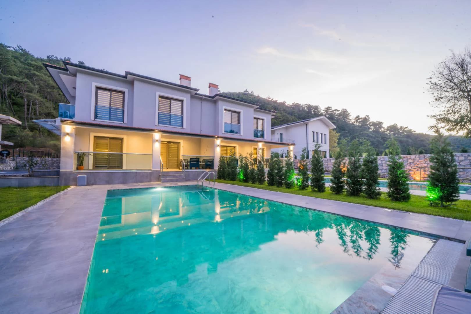 Marmaris Çamlı'da Sakin Doğada, Özel Havuzlu, İkiz Villa görsel 1