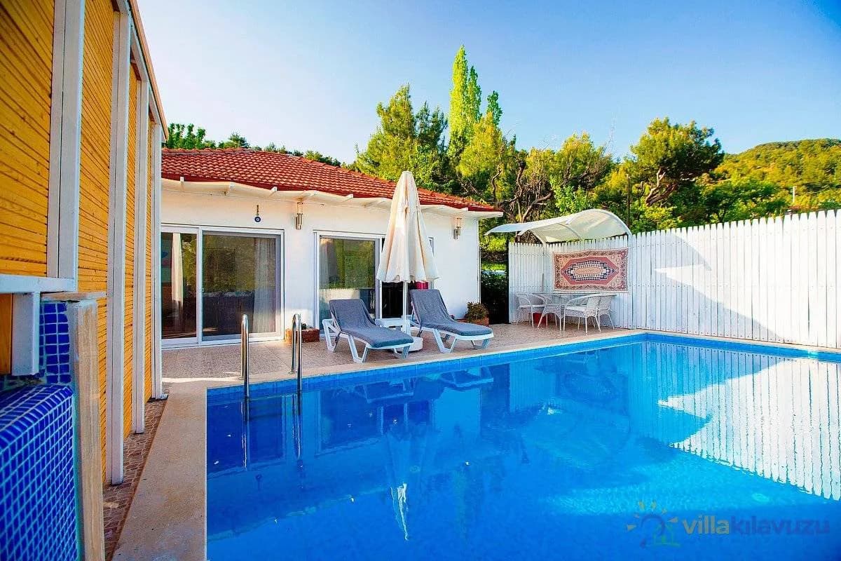 Kaş İslamlar'da Muhteşem Doğada, Özel Havuzlu, Tatil Villası görsel 3