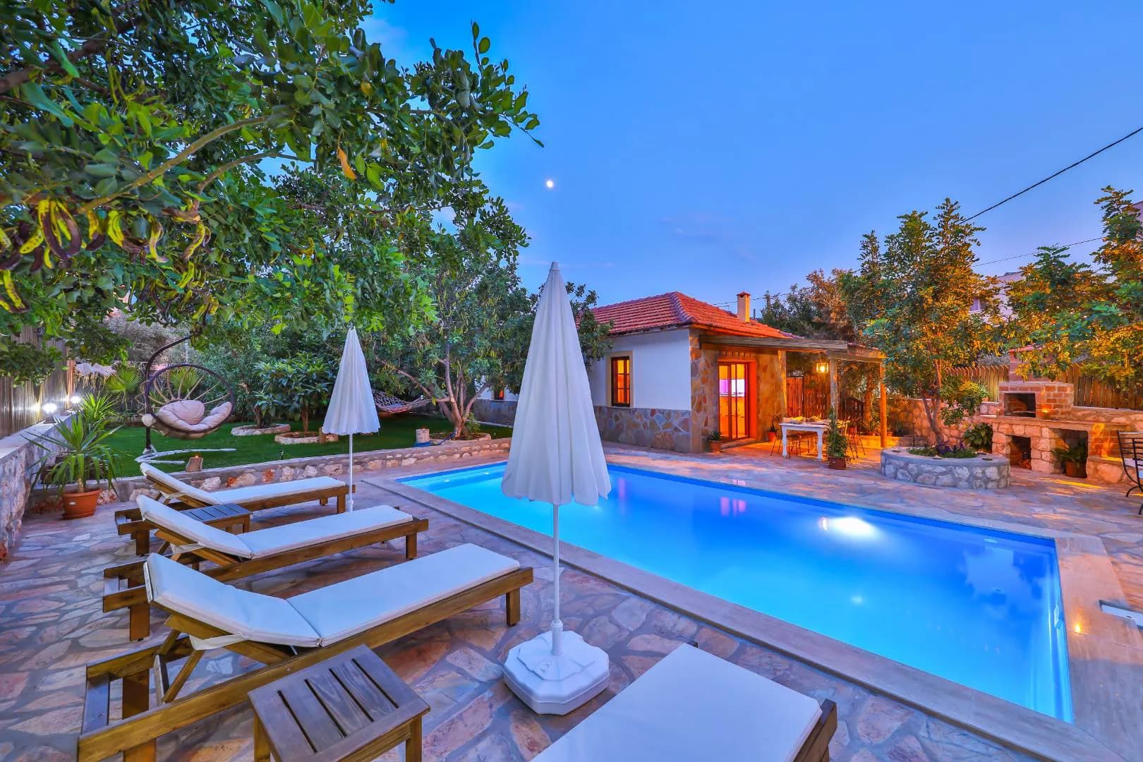 Kaş Gökçeören'de Şehrin Gürültüsünden Uzakta, Özel Havuzlu, 2+1 Villa görsel 2