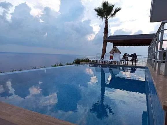 Alanya Uğrak'da Panoramik Deniz Manzaralı, Özel Havuzlu, Lüks Villa görsel 2