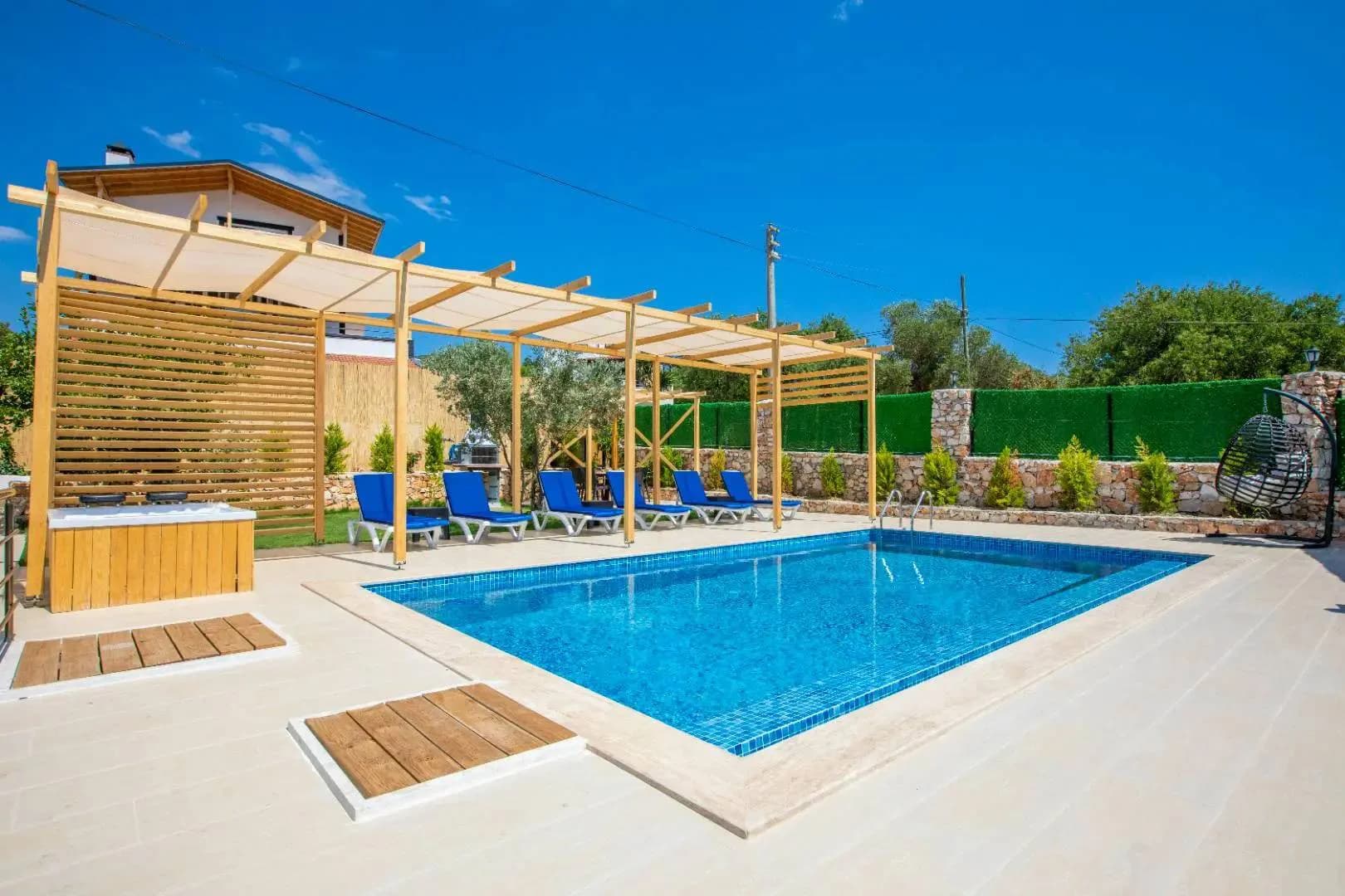 Kaş Bayındır'da Geniş Alan İçerisinde, Özel Havuzlu, Kiralık Villa görsel 3