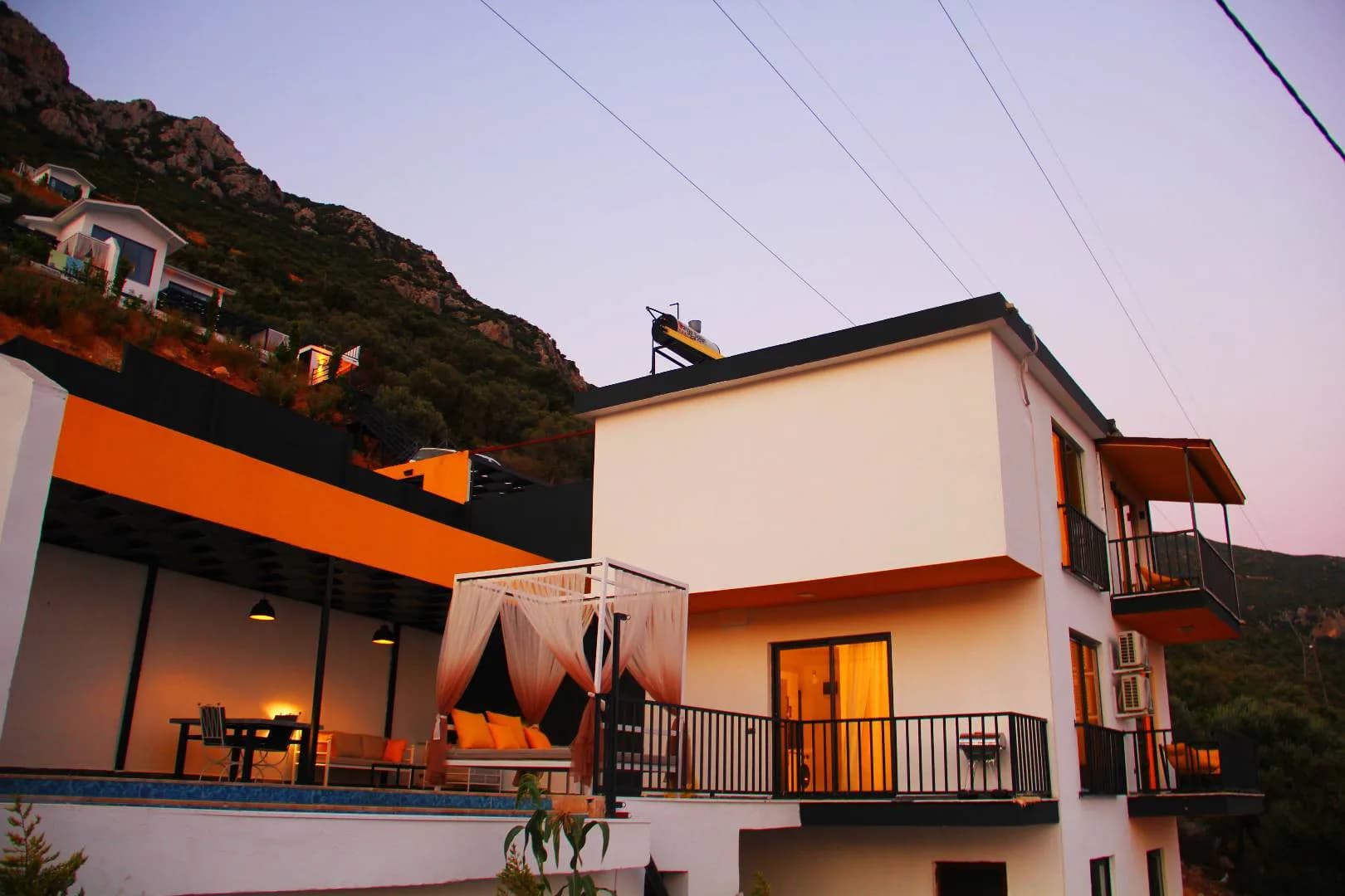 Kalkan Bezirgan'da Muhteşem Deniz Manzaralı, Özel Havuzlu, 1+1 Villa görsel 3