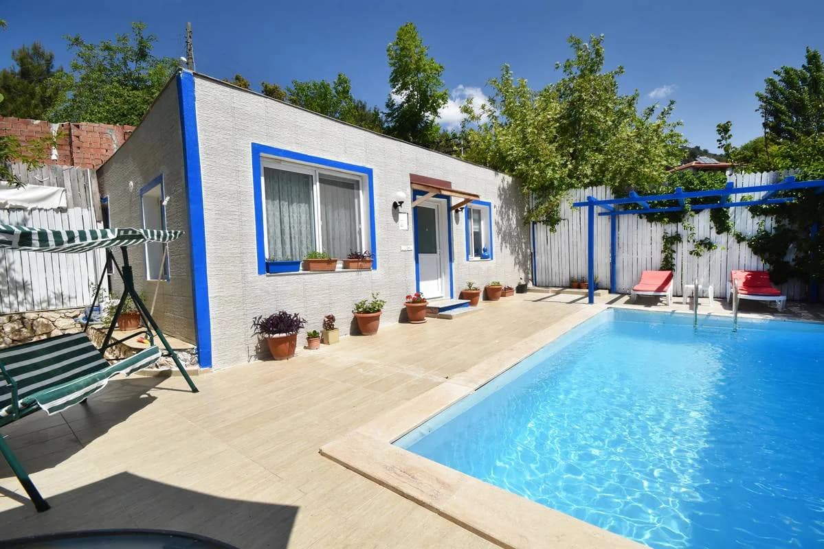 Kaş İslamlar'da Doğa İle İç İçe, Özel Havuzlu, 2 Kişilik Villa görsel 2