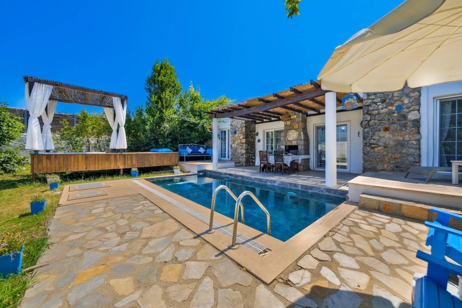 Fethiye Kayaköy'de Doğayla İç İçe, Özel Havuzlu, Jakuzili Villa görsel 3