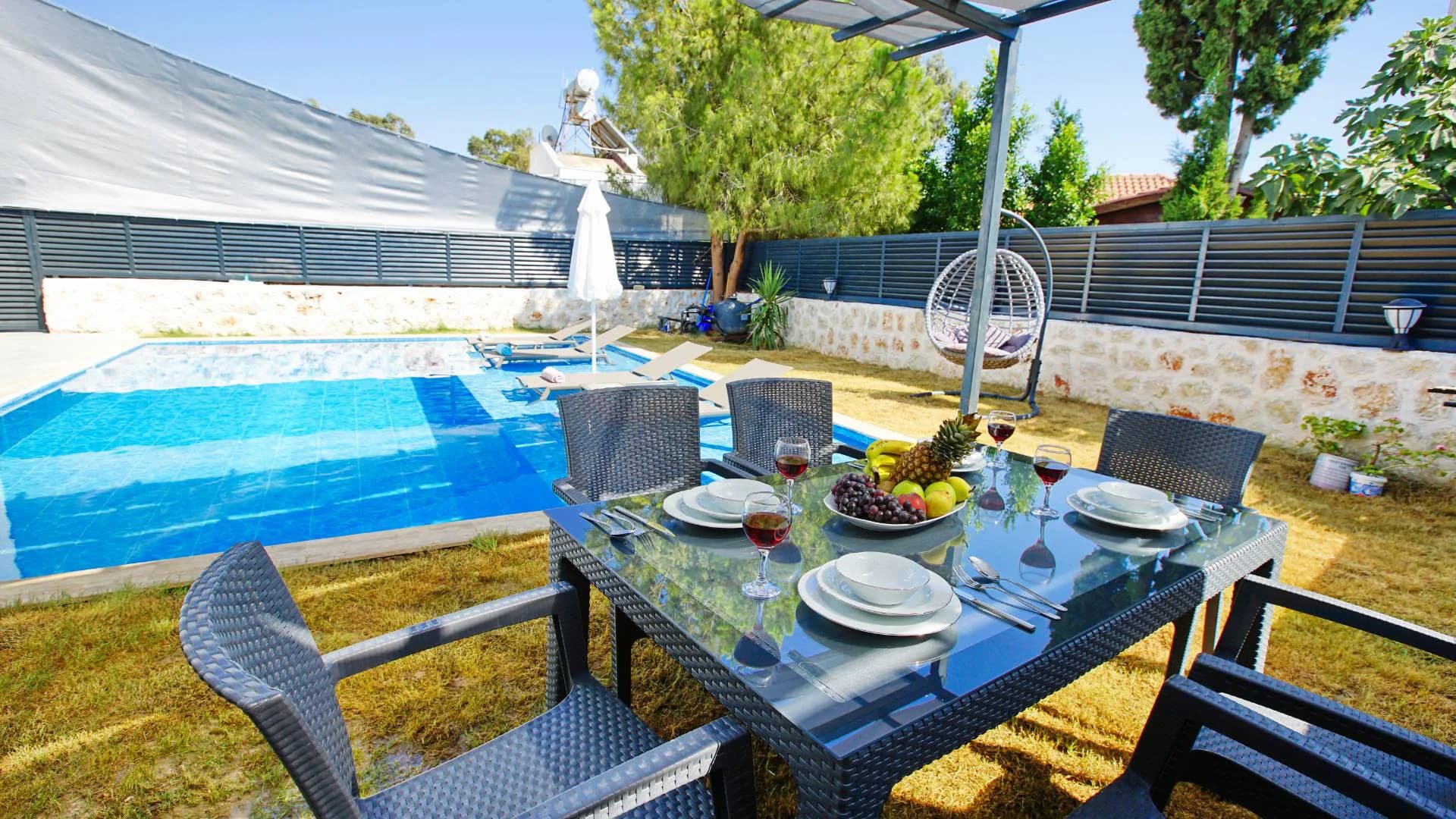 Kaş Patara'da Doğayla İç İçe, Özel Havuzlu, Jakuzili, Kiralık Villa görsel 3