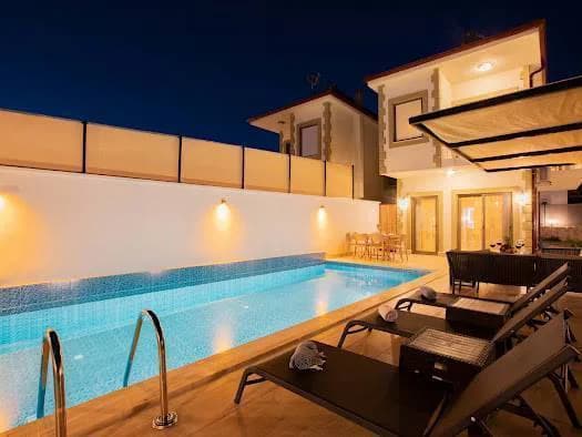 Kaş Andifli'de Doğayla Baş Başa, Özel Havuzlu, İkiz Villa görsel 2