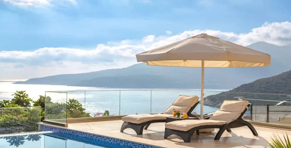 Kaş Kalkan'da Büyüleyici Deniz Manzaralı, Özel Havuzlu, Estetik Villa görsel 1