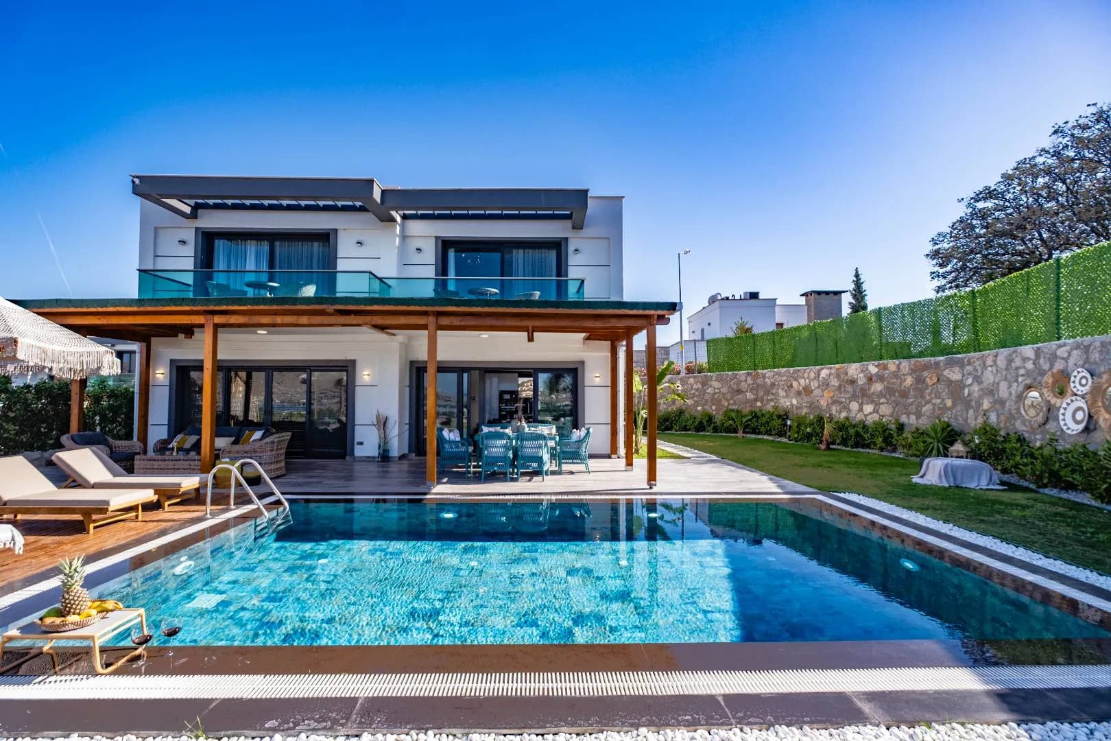 Bodrum Dirmil'de Kalabalık Ailelere Uygun, Özel Havuzlu, Kiralık Villa görsel 3