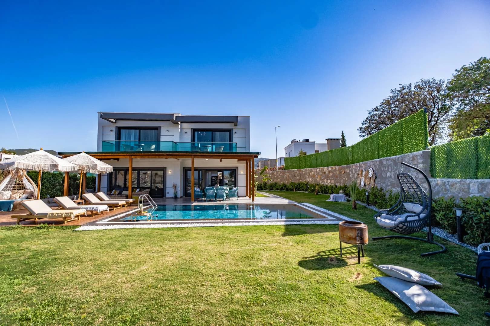 Bodrum Dirmil'de Kalabalık Ailelere Uygun, Özel Havuzlu, Kiralık Villa görsel 2