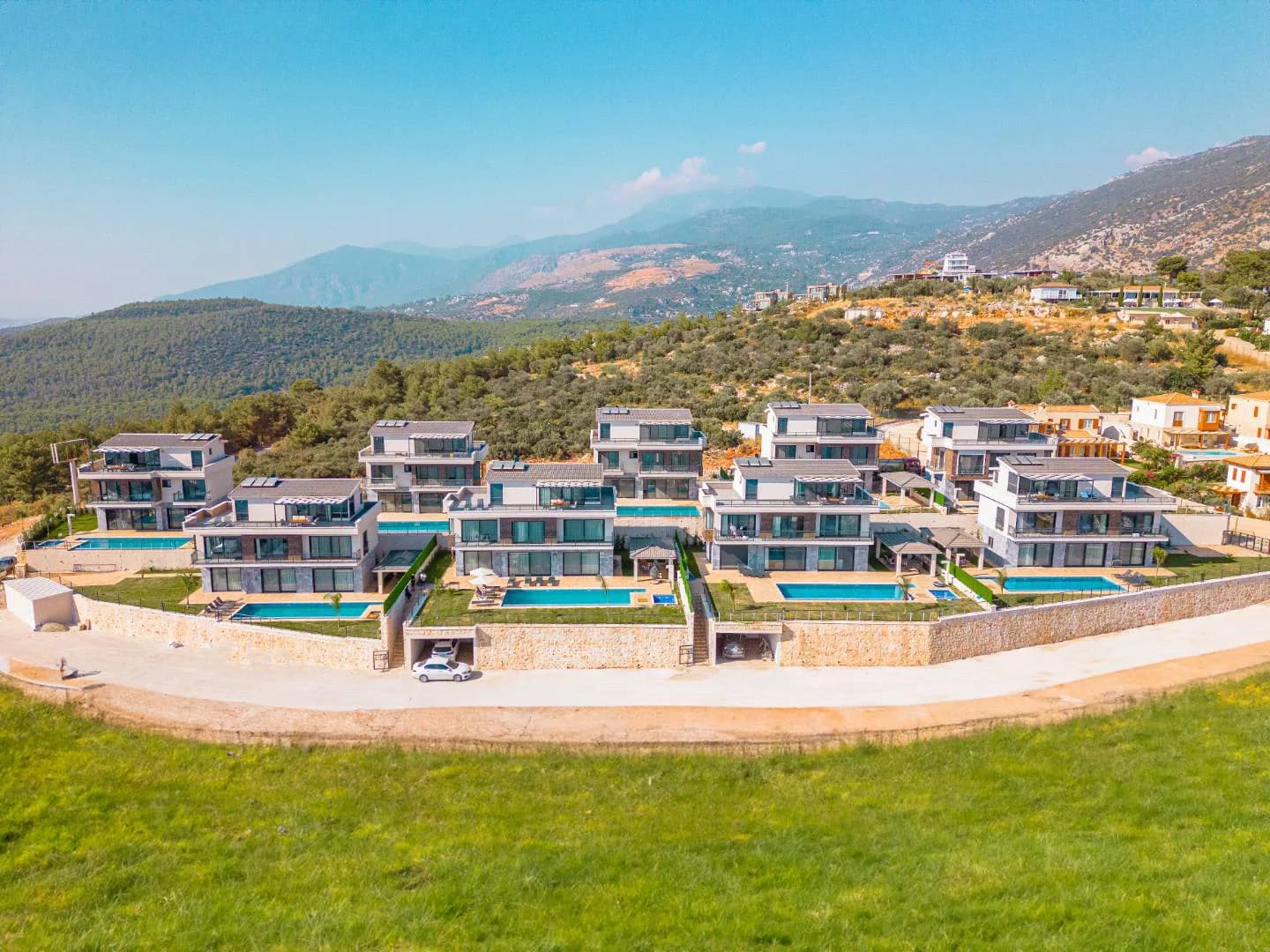 Kaş Kalkan'da Özel Havuzlu, Kalabalık Gruplar İçin Uygun, Modern Villa görsel 1