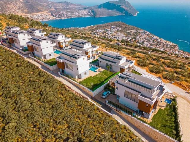 Kaş Kalkan'da Özel Havuzlu, Kalabalık Gruplar İçin Uygun, Modern Villa görsel 3