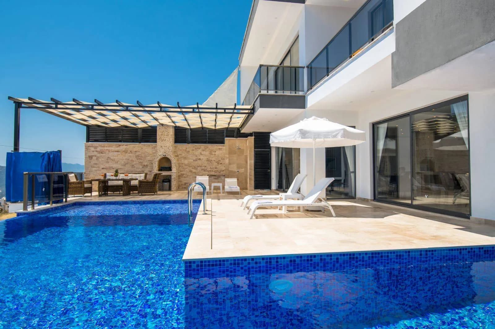 Kaş Bezirgan'da Eşsiz Deniz Manzaralı, Özel Havuzlu, Lüks Villa görsel 2
