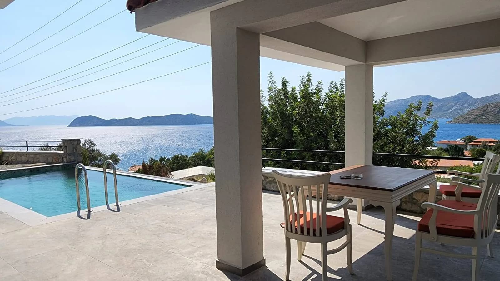 Marmaris Söğüt'te Enfes Deniz Manzaralı, Özel Havuzlu, Kiralık Villa görsel 1