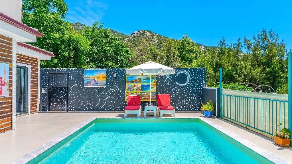 Kaş İslamlar'da Gözlerden Uzak, Özel Havuzlu, Kiralık Villa görsel 2