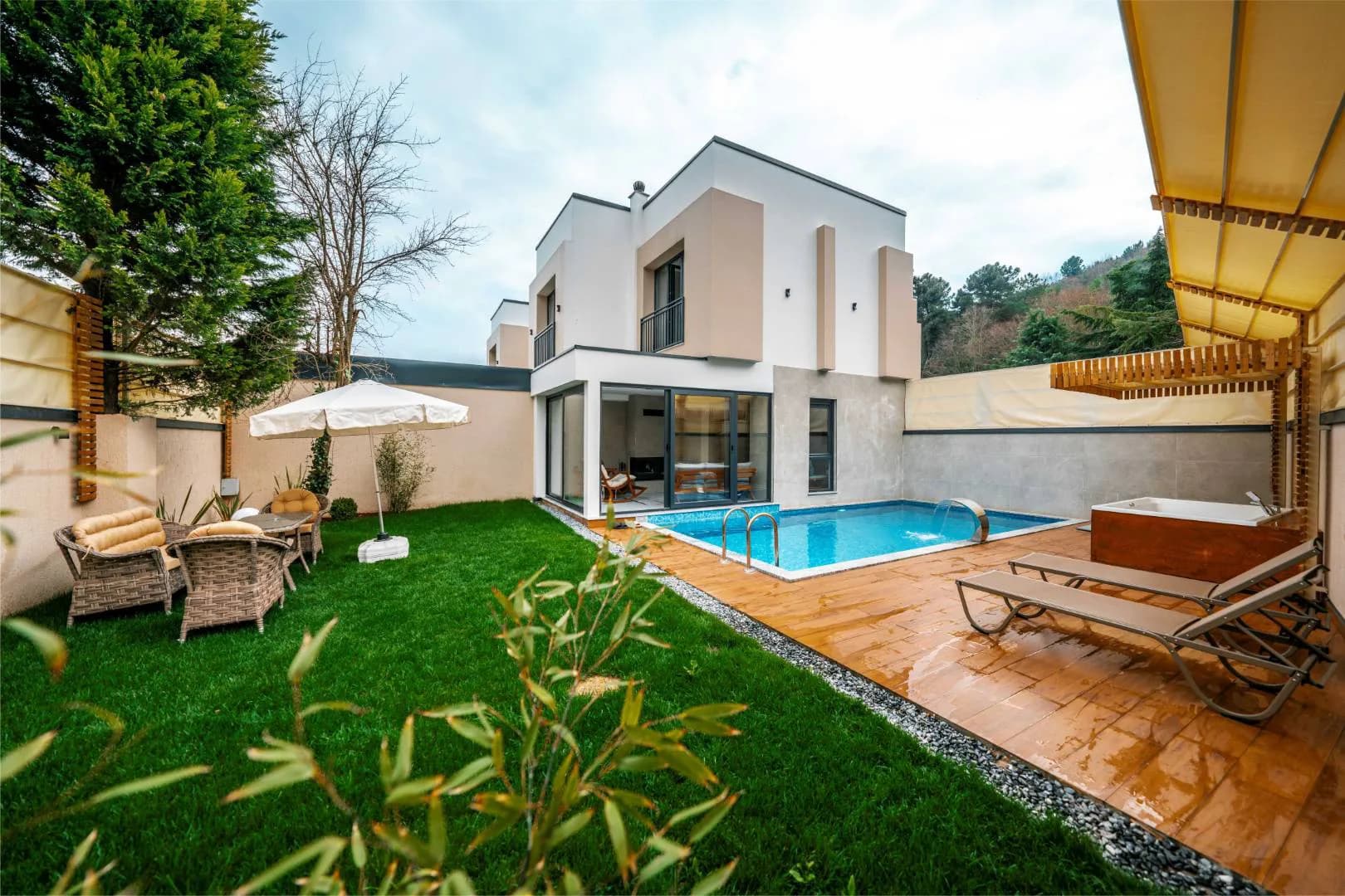 Sapanca Kırkpınar'da Doğanın İçinde, Özel Havuzlu, Konforlu Villa görsel 1
