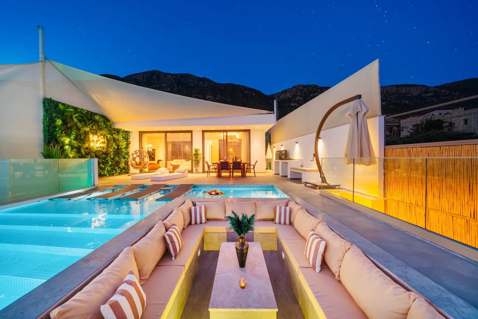 Kalkan Kördere'de Eşsiz Deniz Manzaralı, Özel Havuzlu, 6 Kişilik Villa görsel 1