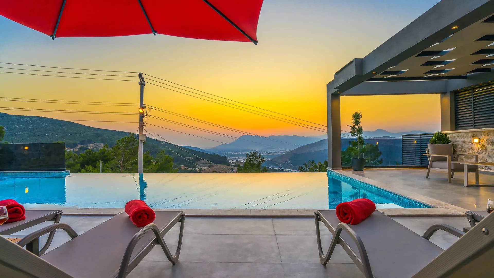 Kalkan Akbel'de Muhteşem Doğa Manzaralı, Özel Havuzlu, Lüks Villa görsel 3