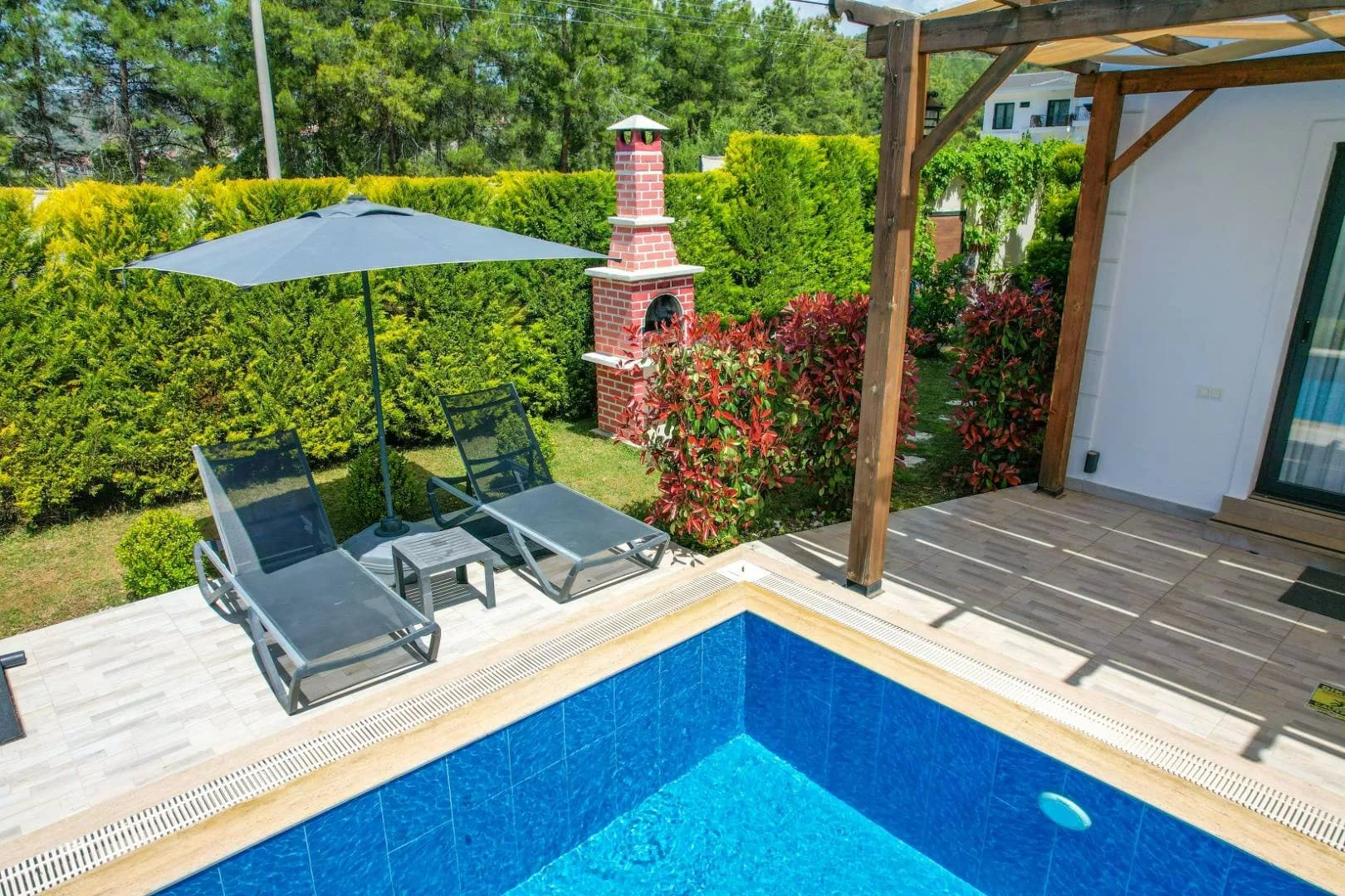 Fethiye Çiftlik'te Harika Doğada, Özel Havuzlu, Tatil Villası görsel 3