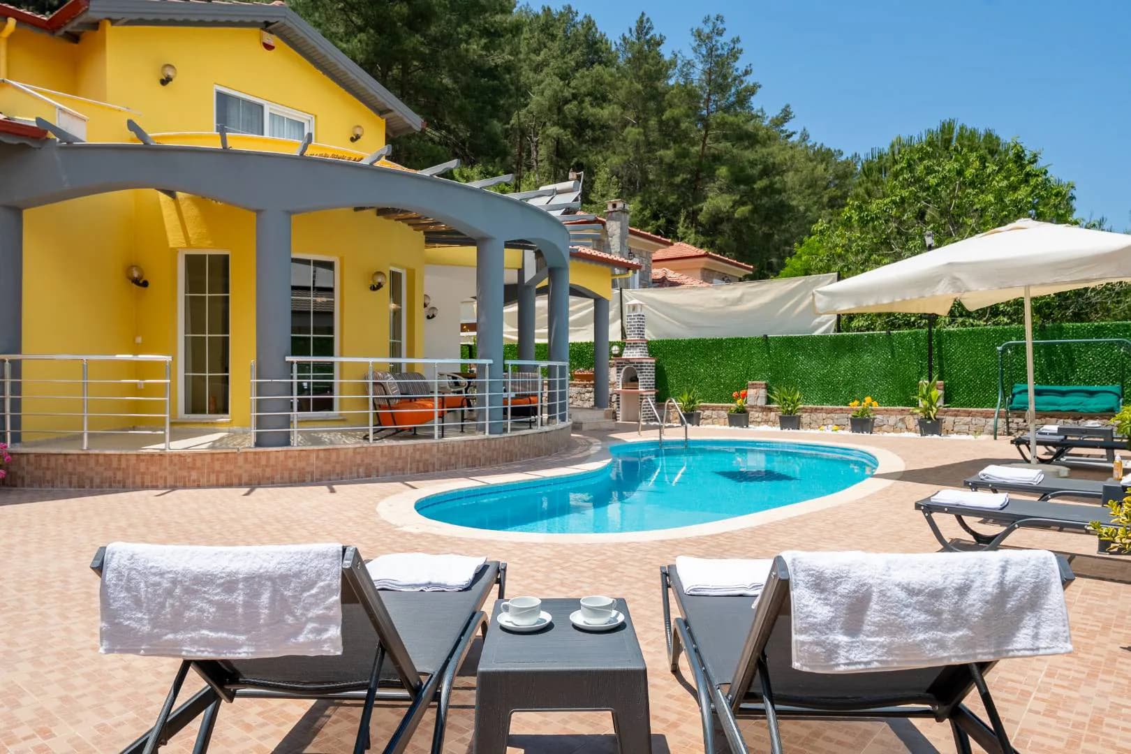 Fethiye Yeşilüzümlü'de Enfes Doğada, Özel Havuzlu, Kiralık Villa görsel 2