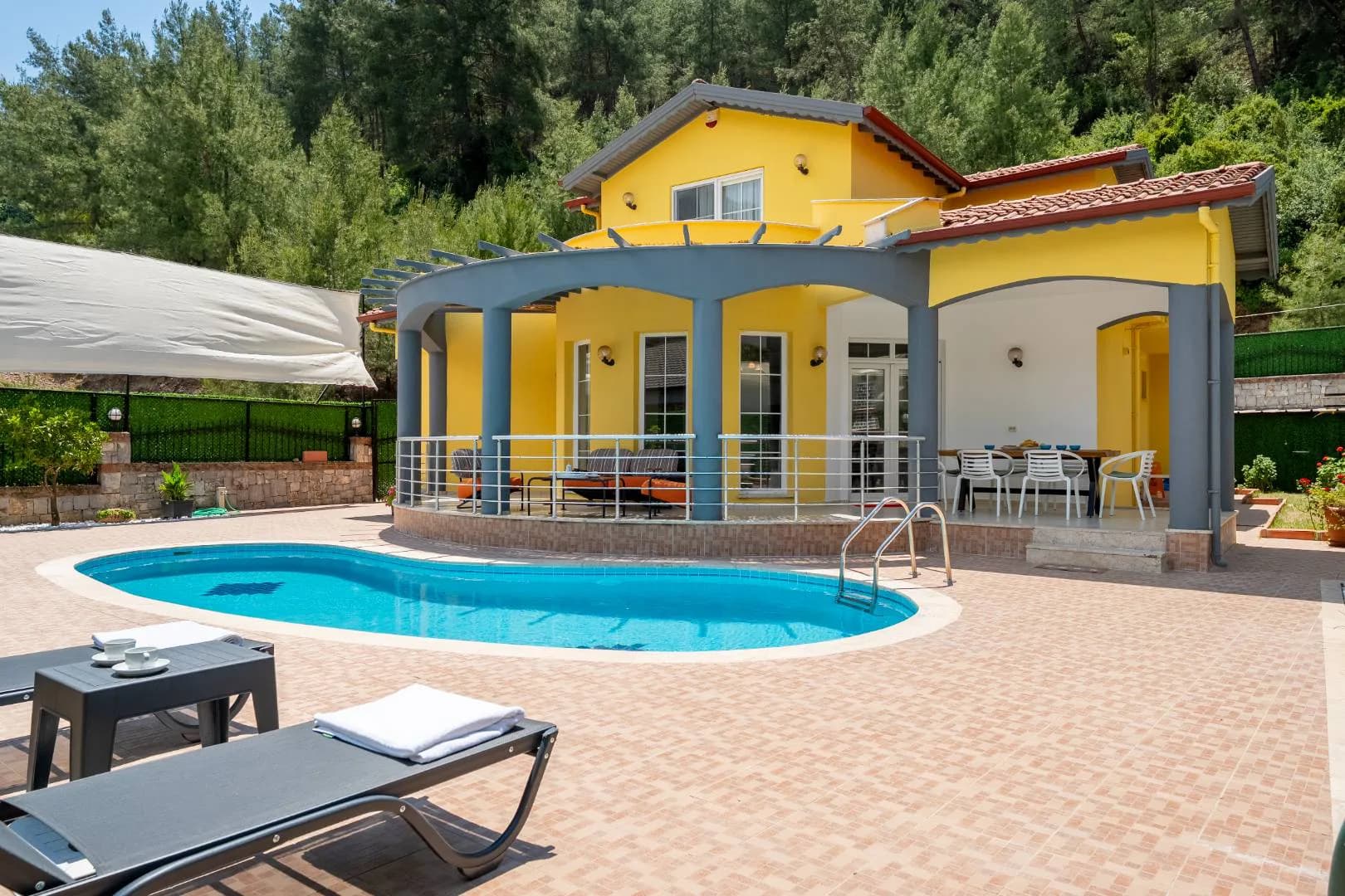 Fethiye Yeşilüzümlü'de Enfes Doğada, Özel Havuzlu, Kiralık Villa görsel 3