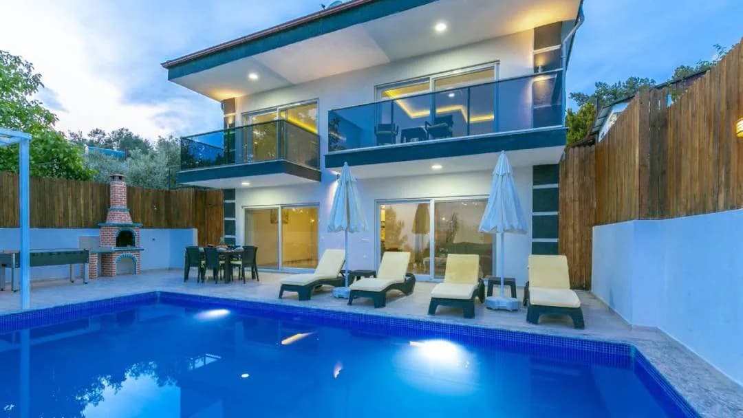 Kaş İslamlar'da Doğa İle İç içe, Özel Havuzlu, Lüks Villa görsel 1