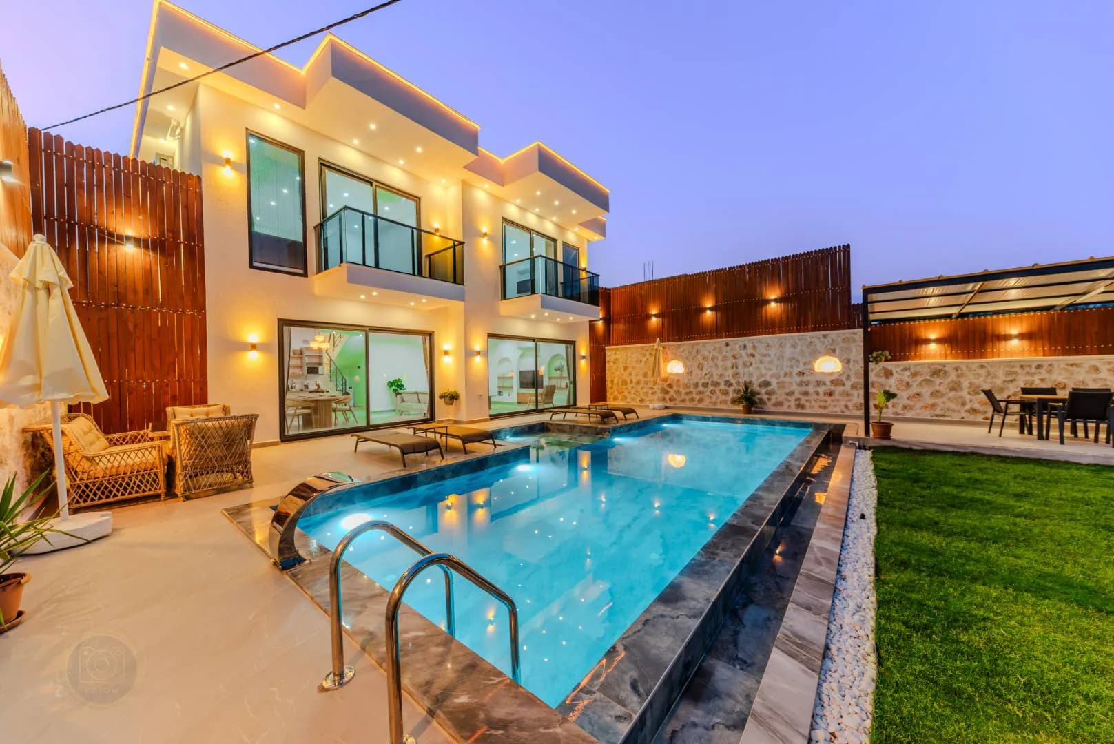 Kaş Kınık'ta Şehirden Uzakta, Özel Havuzlu, Lüks Villa görsel 1