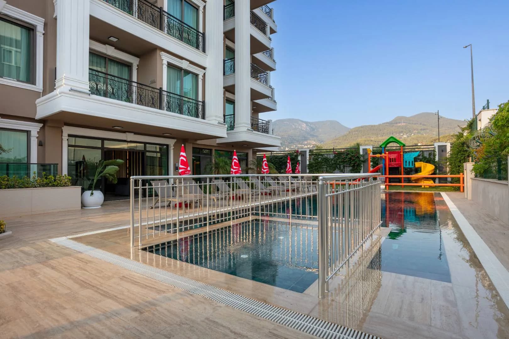 Alanya Oba'da Merkezi Konumda, Ortak Havuzlu, 1+0 Suite görsel 3