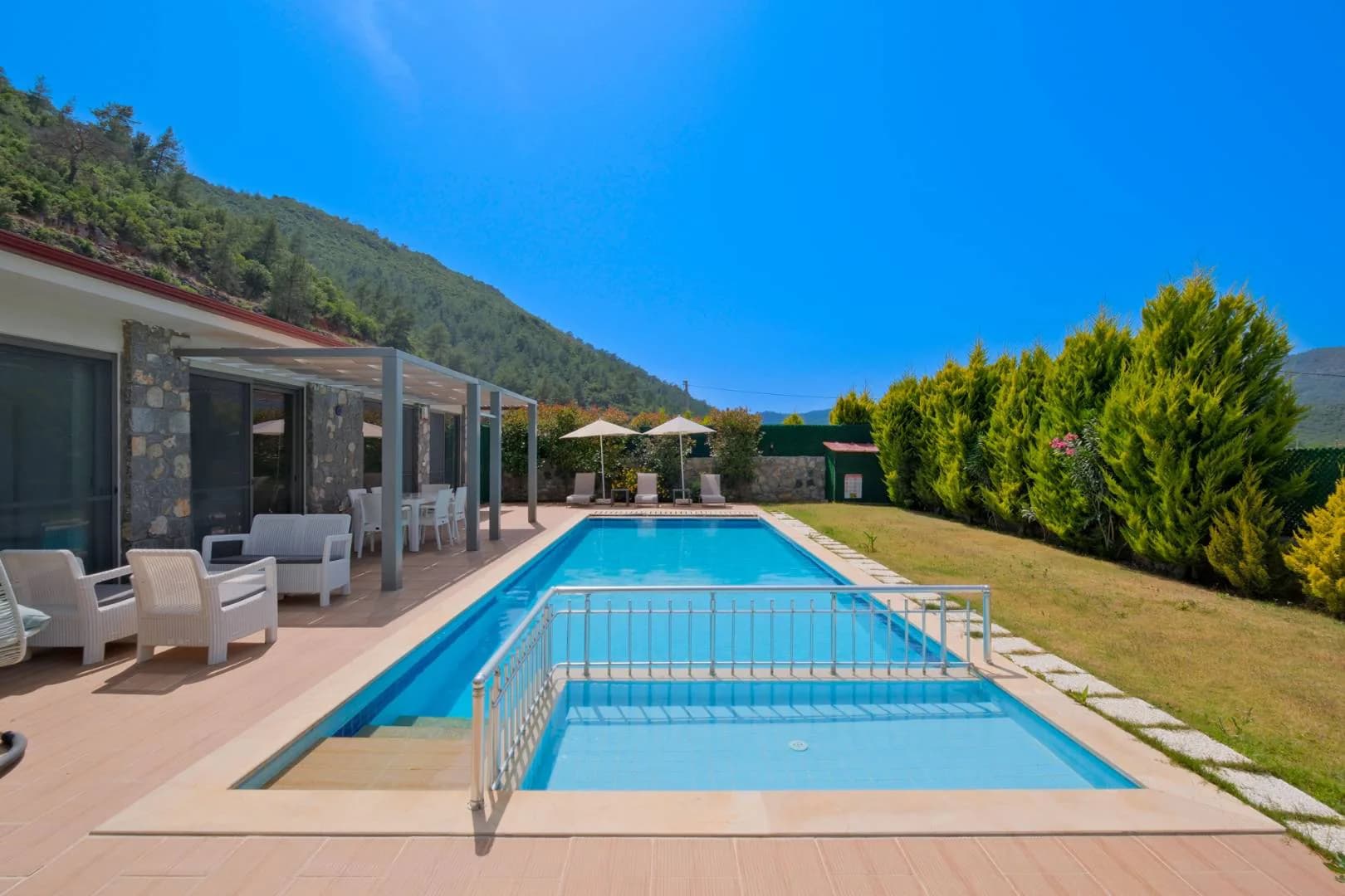 Fethiye Kayaköy'de Huzurlu Doğada, Özel Havuzlu, Bahçeli Villa görsel 2