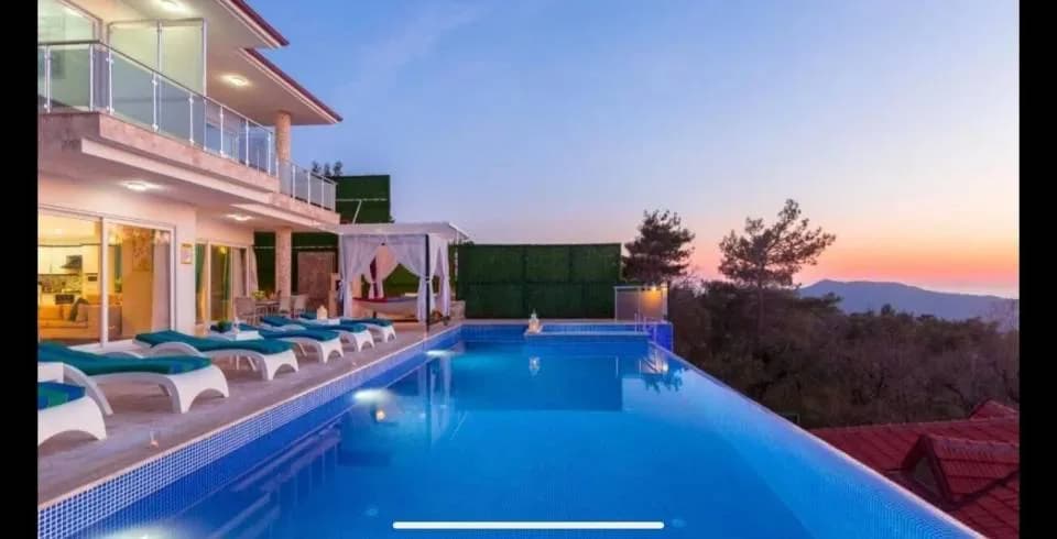Kaş İslamlar'da Deniz Manzaralı, Özel Havuzlu, 6 Kişilik Villa görsel 3