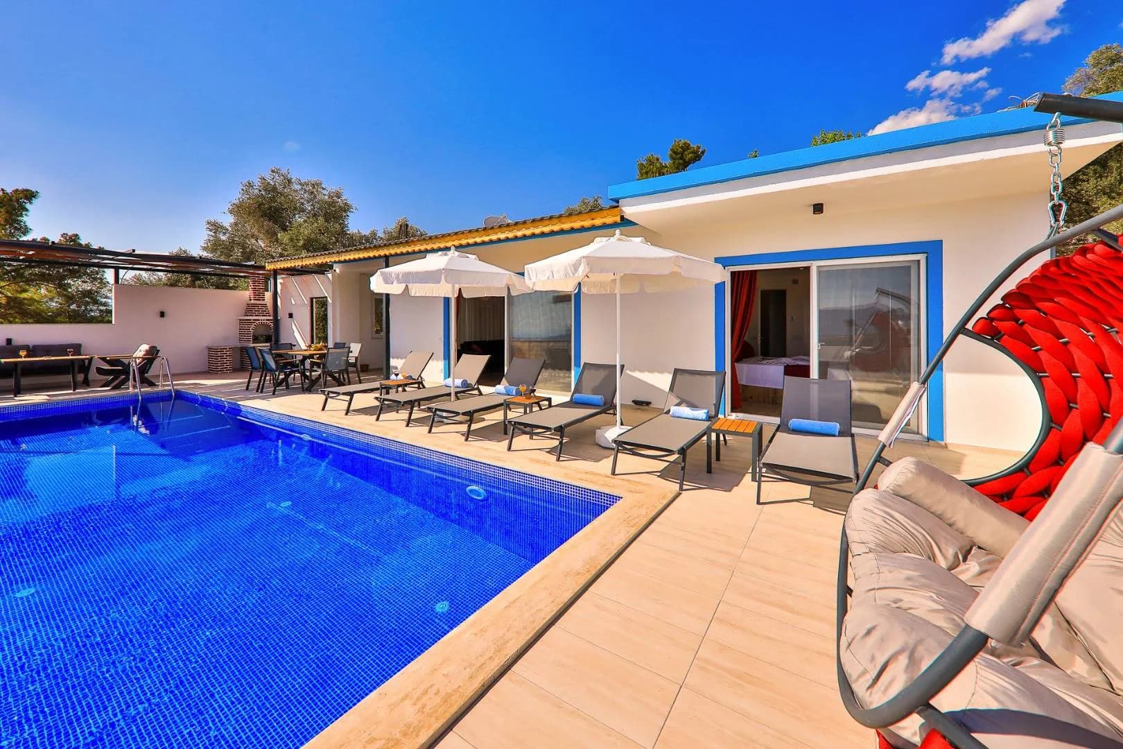 Kaş Üzümlü'de Harika Doğa Manzaralı, Özel Havuzlu, 3+1 Villa görsel 3