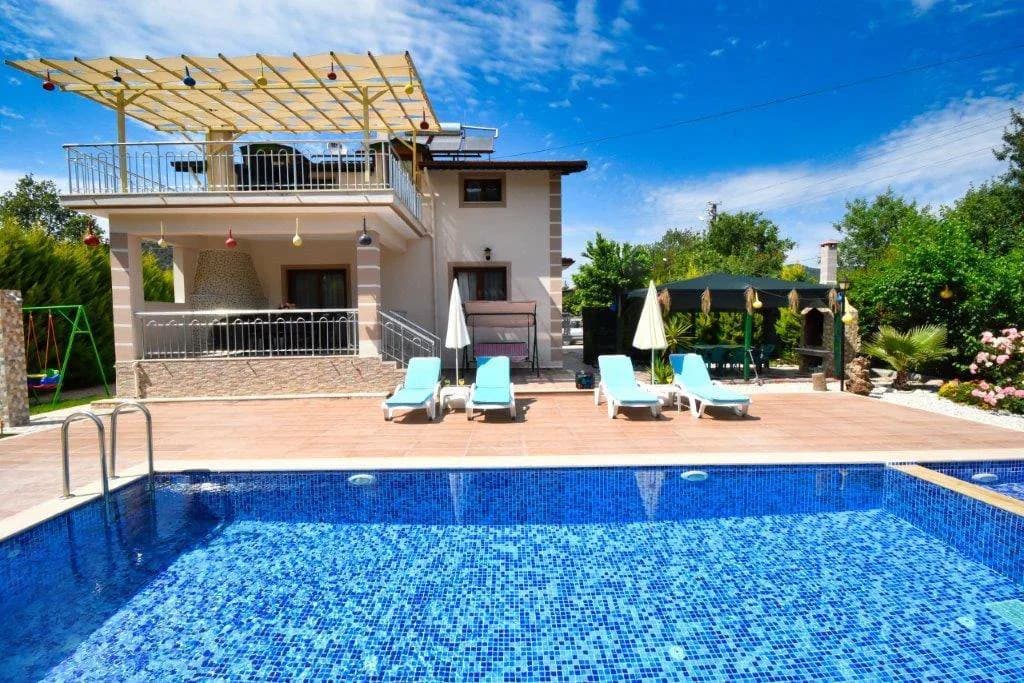 Fethiye Kayaköy'de Sakin Konumda, Özel Havuzlu, Kiralık Villa görsel 1
