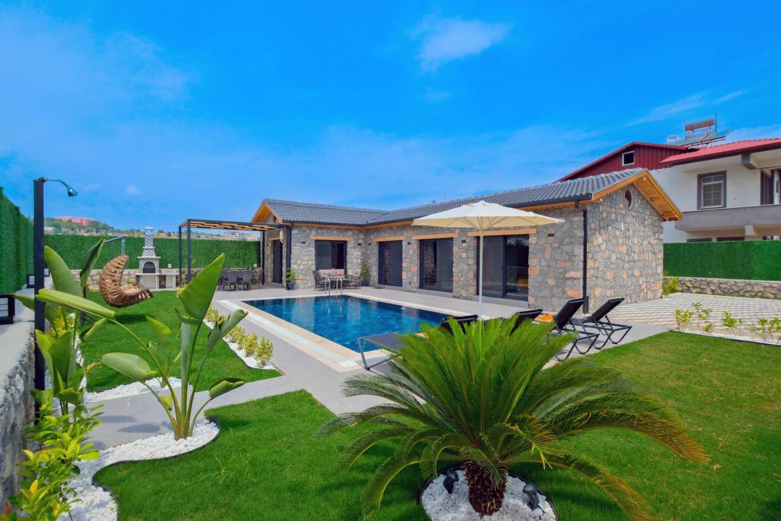 Fethiye Karaçulha'da Çekirdek Ailelere Uygun, Özel Havuzlu, Kiralık Villa görsel 1