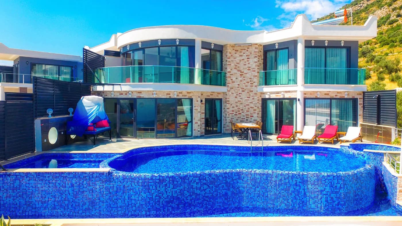 Kalkan Akbel'de Enfes Doğada, Sonsuzluk Havuzlu, Lüks Villa görsel 1